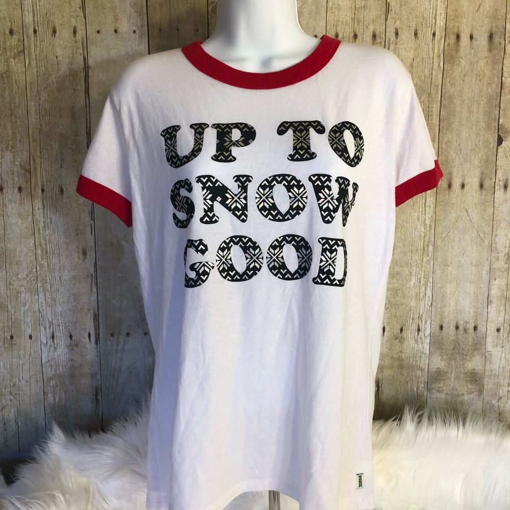 PINK Holiday Ringer Tee - Picture 6 of 6